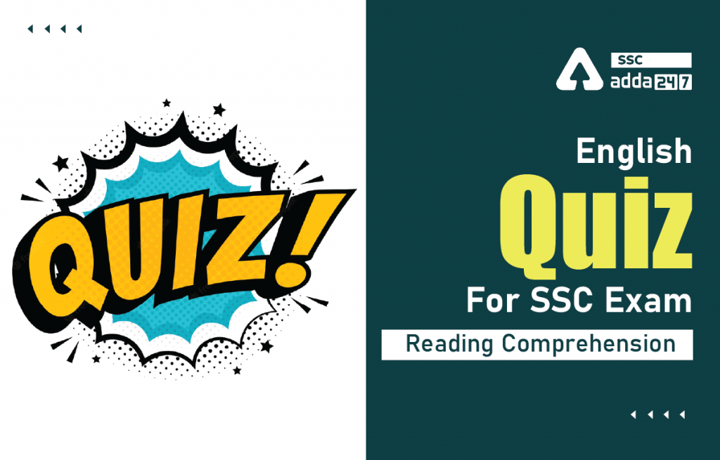 English Quiz For SSC Exam: Reading Comprehension_2.1
