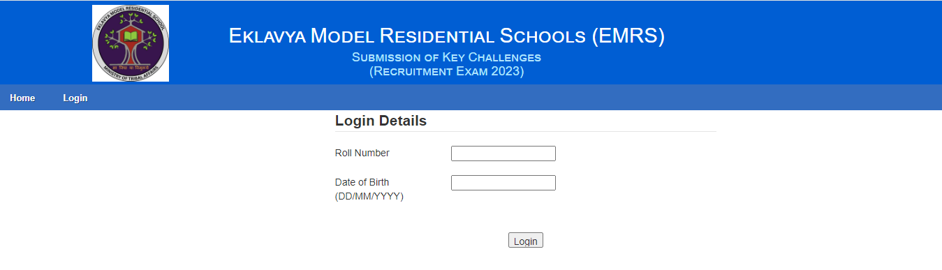 EMRS Hostel Warden Answer Key