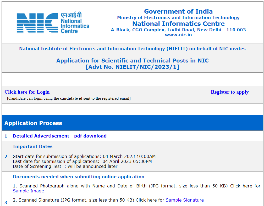 NIC Recruitment 2023 Apply Online For 598 Vacancies_3.1