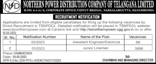 TSNPDCL Recruitment 2023, Apply Online for 3766 Vacancies_3.1