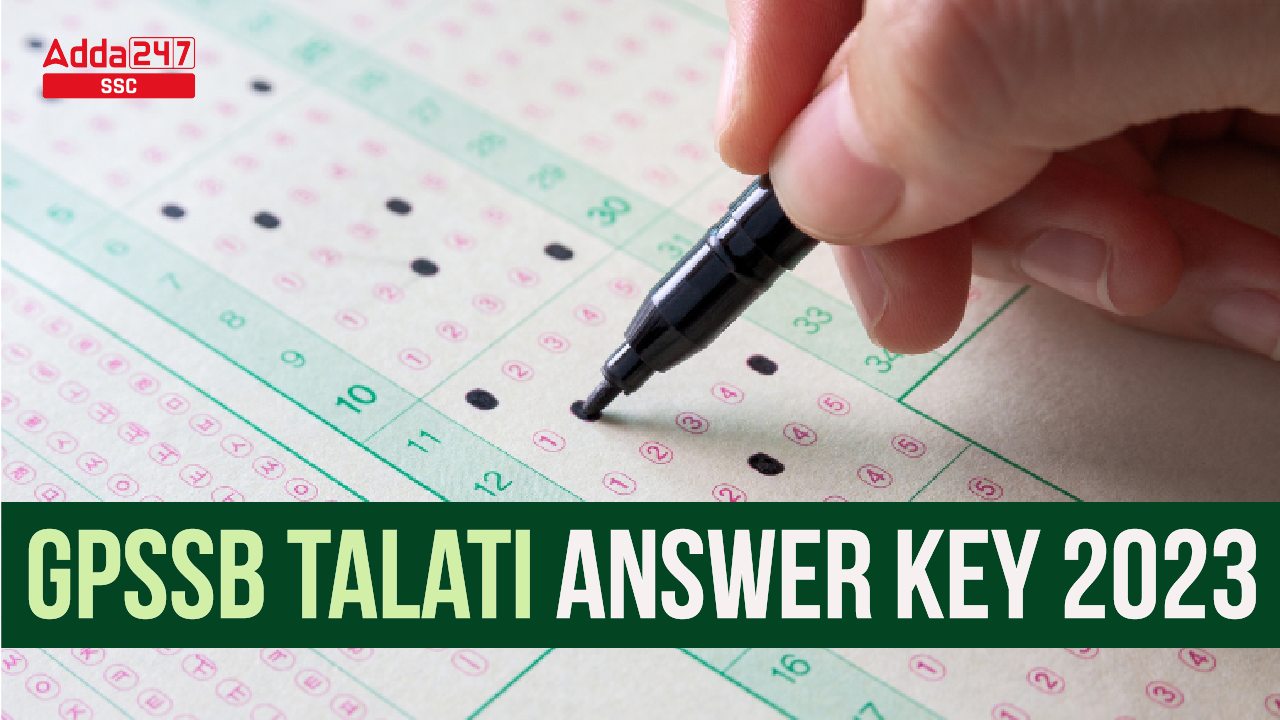 GPSSB Talati Answer Key 2023-01