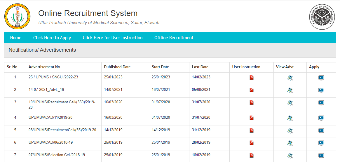 UPUMS Nursing Officer Recruitment 2023 Online Form for 600 Posts_4.1