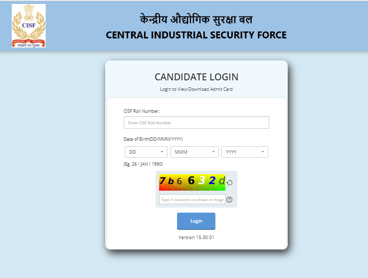 CISF Admit card 2023