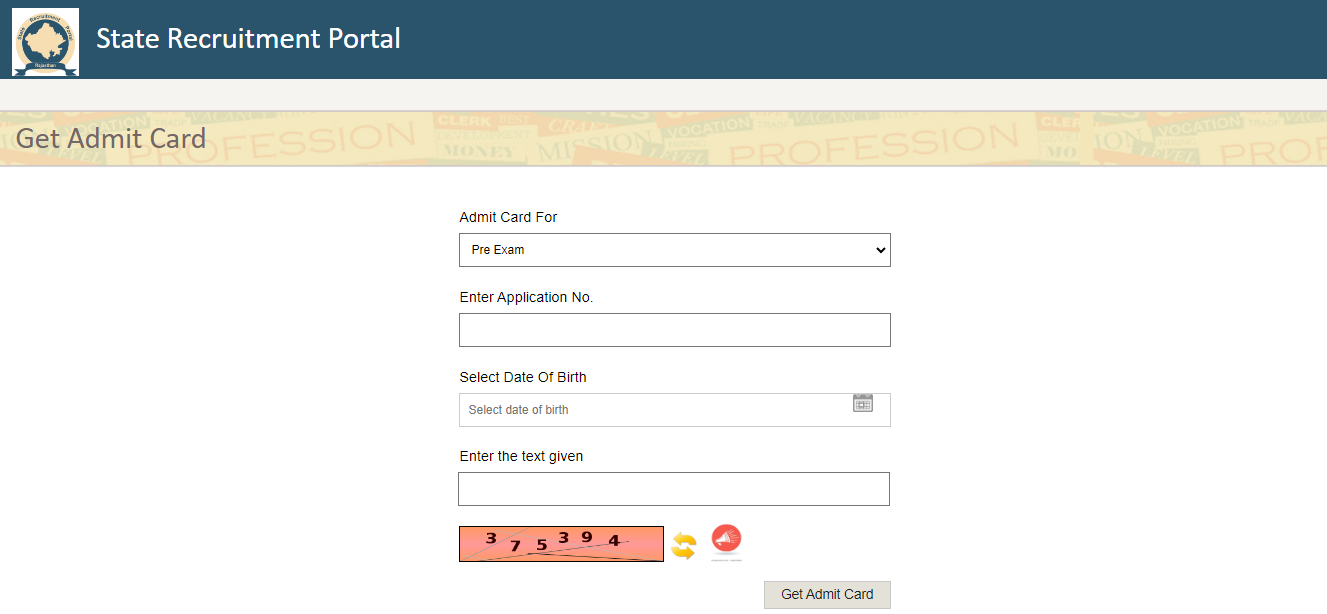 RPSC RAS Admit Card 