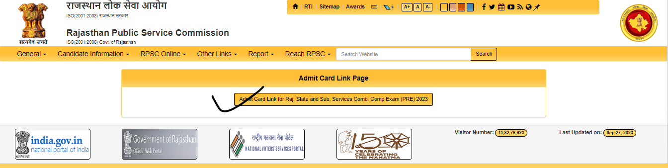 RPSC RAS Pre Result 2023