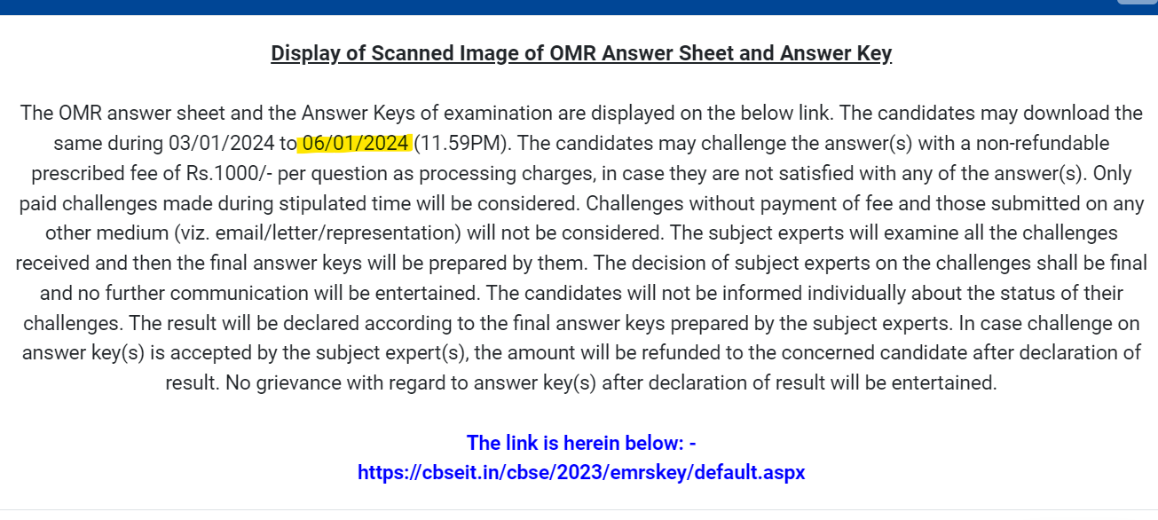 emrs answer key