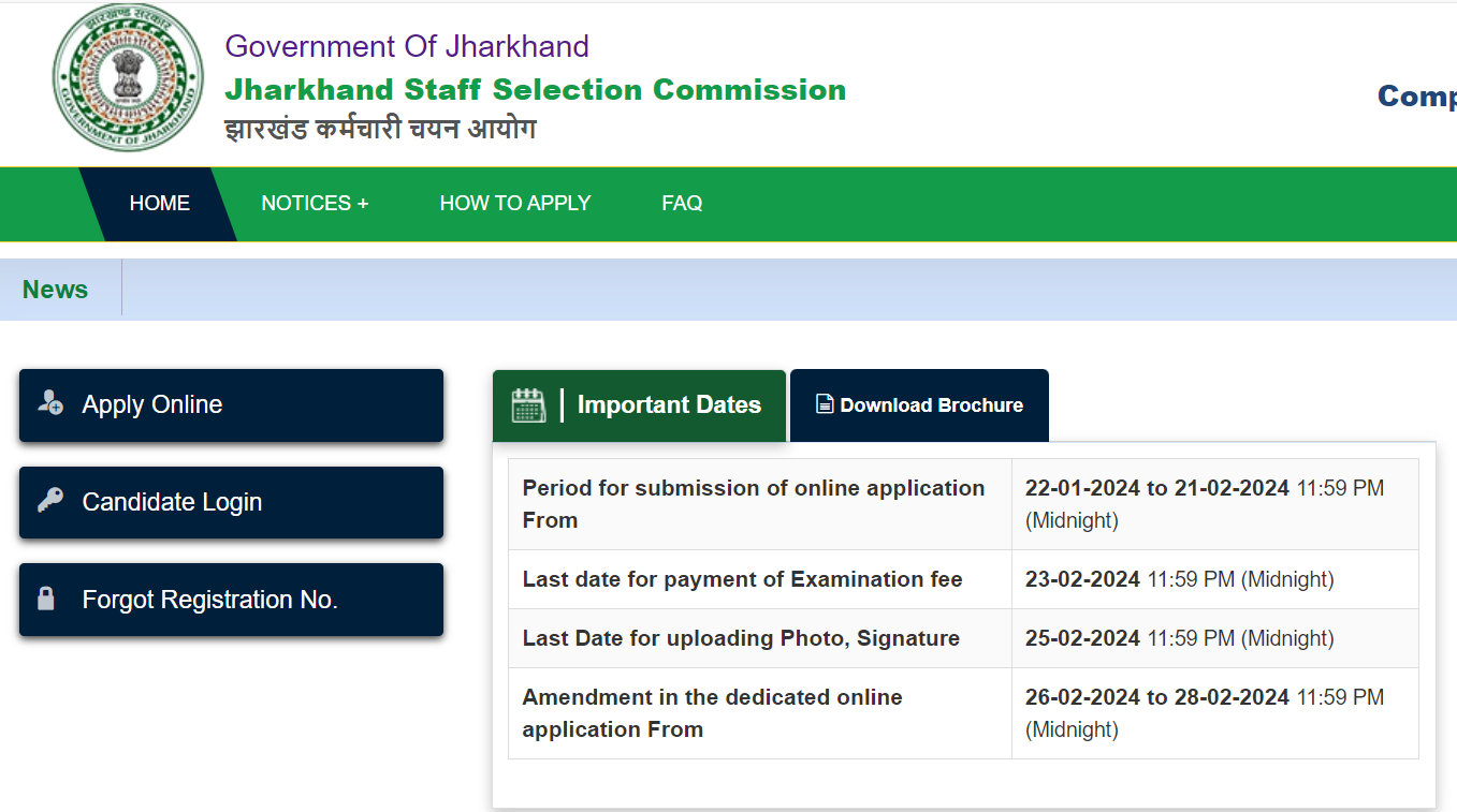 JSSC Police Apply Online 2024