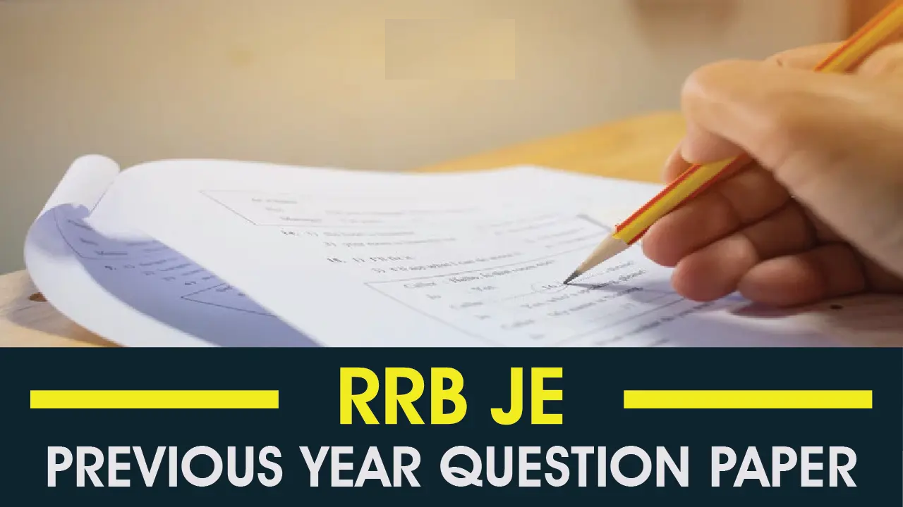 RRB JE Previous Year Question Papers