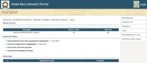 RSMSSB Hostel Superintendent Admit Card 2024 Out, Download Link_5.1