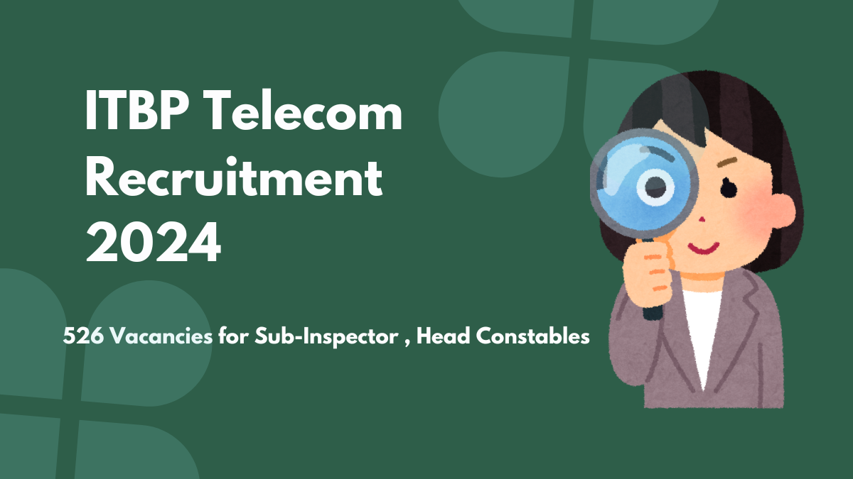 ITBP Telecom Recruitment 2024