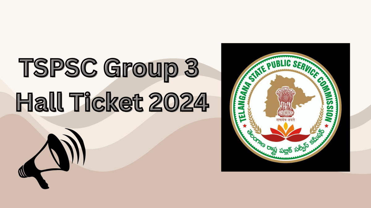 TSPSC Group 3 Hall Ticket 2024