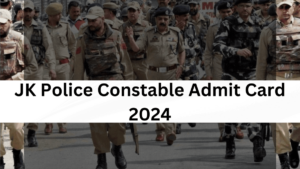 JK Police Constable Admit Card 2024