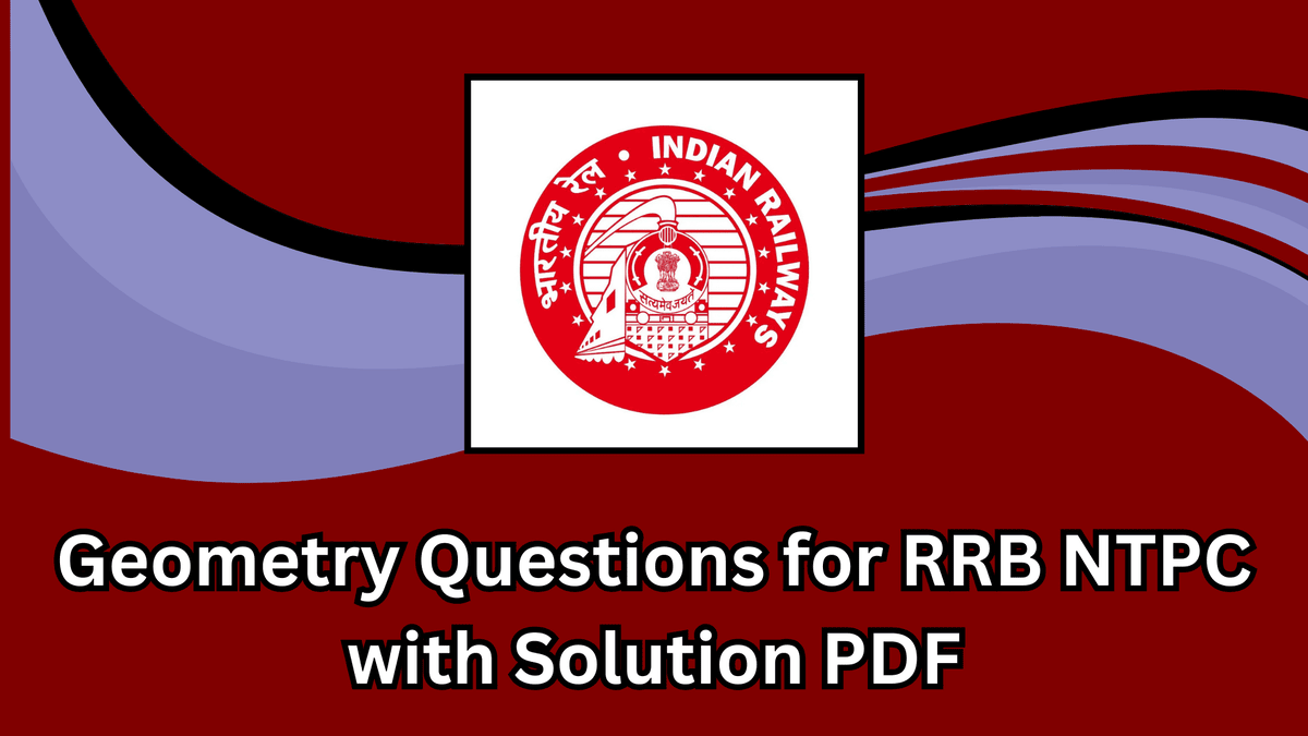 RRB NTPC Geometry Question with Solution PDF