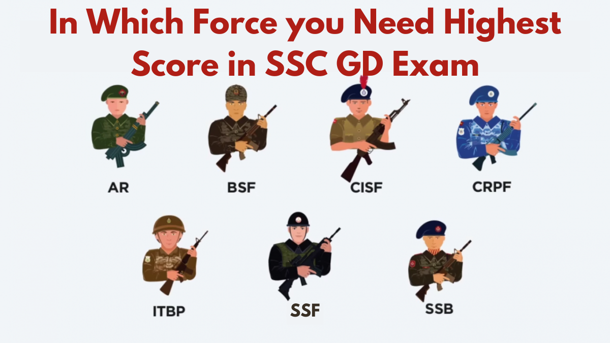 In Which Force you Need Highest Score in SSC GD Exam