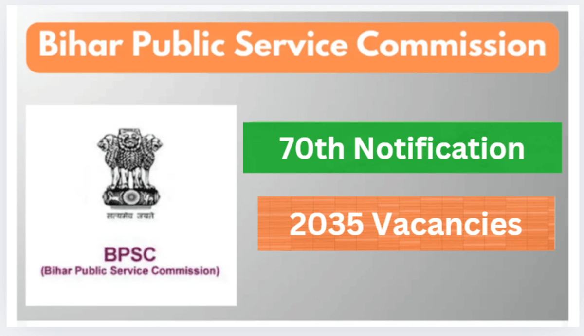 BPSC 70th Notification 2024