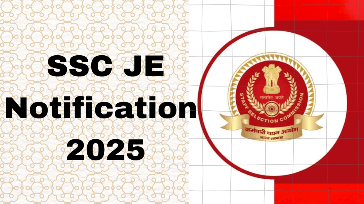 SSC JE 2025 Notification, Exam Date, Eligibility, Salary