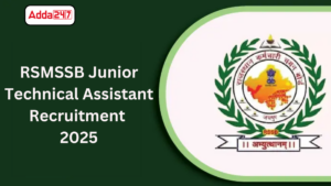 RSMSSB Junior Technical Assistant Recruitment 2025