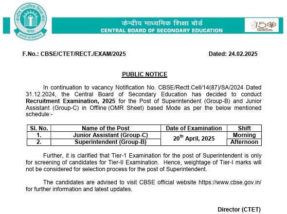 CBSE Exam Date 2025