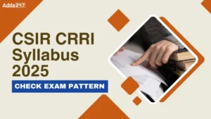 CSIR CRRI Syllabus 2025